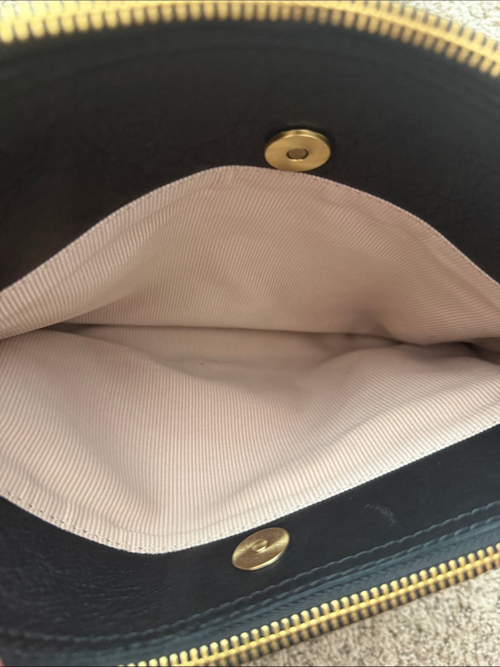 Margot Black Leather Double-Zip Crossbody - Picture 4 of 6